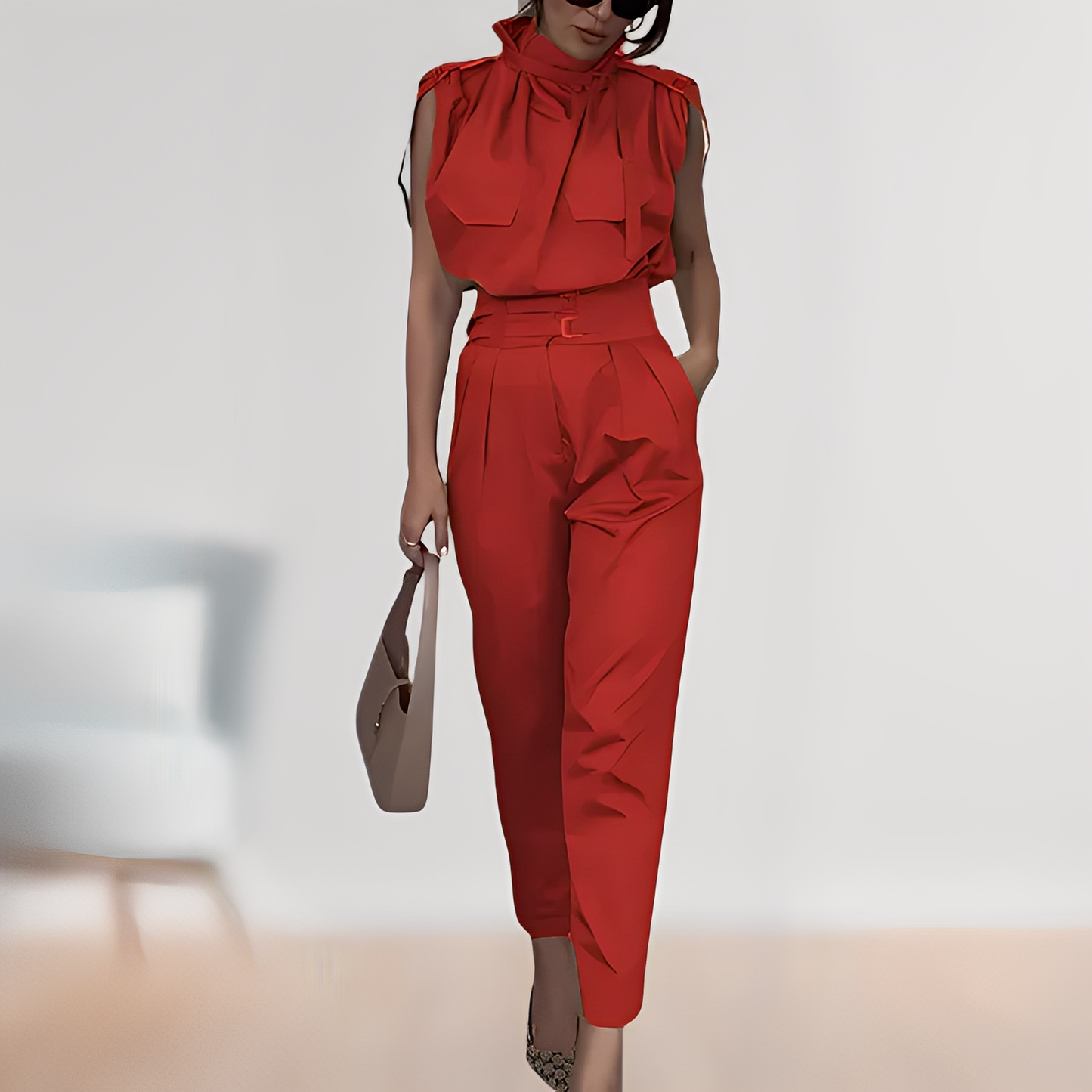 Leona – Eleganter Ärmelloser Overall