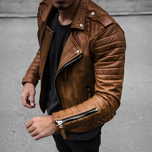 Matthew - Bequeme Herrenlederjacke