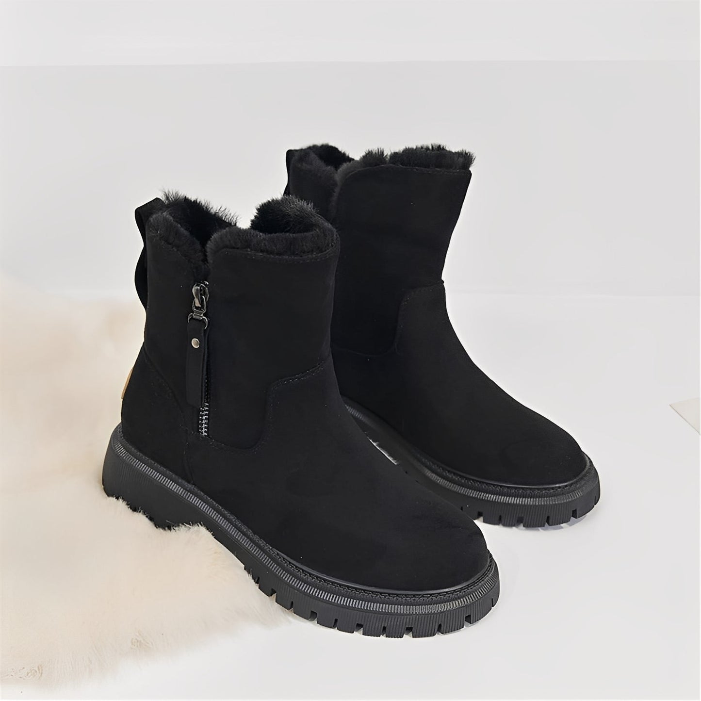 Raschelle - Modische, leichte Damenstiefel mit Fleecefutter