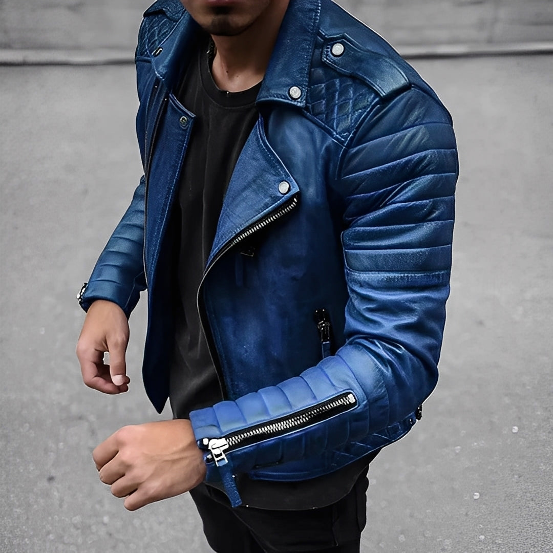 Matthew - Bequeme Herrenlederjacke