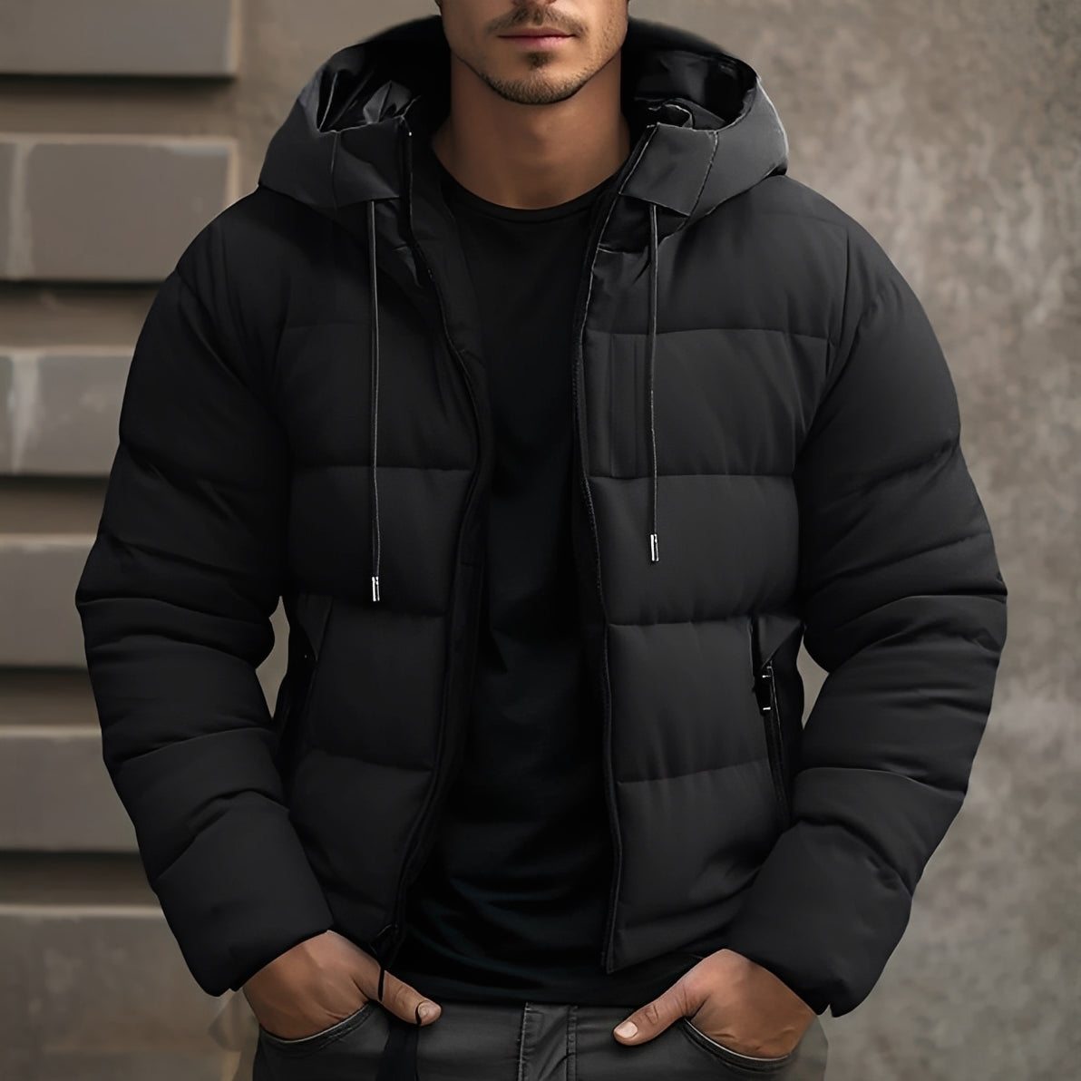 Georgie - Stilvolle Herren-Samtjacke mit Kapuze