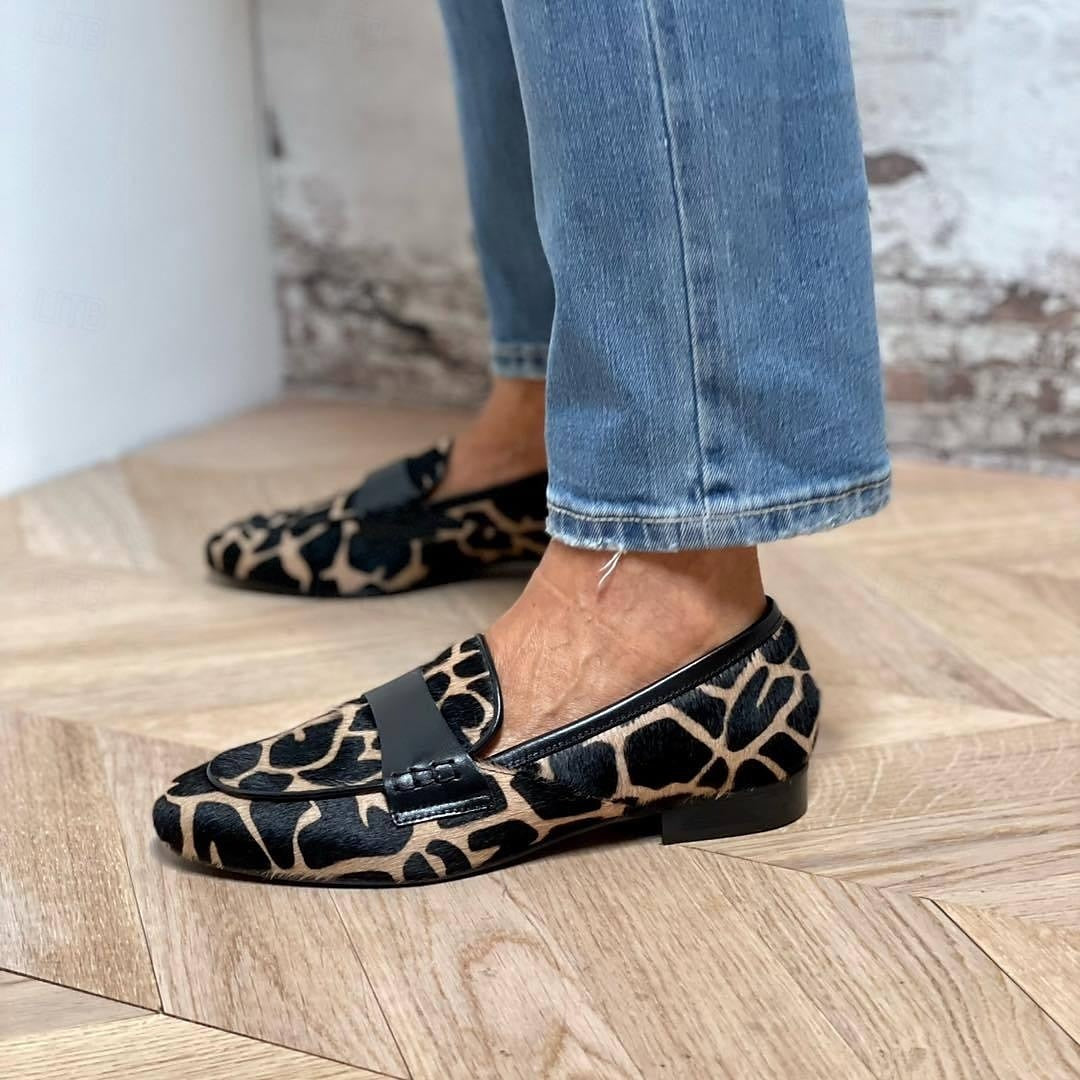 Katherina - Damen-Loafer mit schwarzem Akzent im eleganten Design