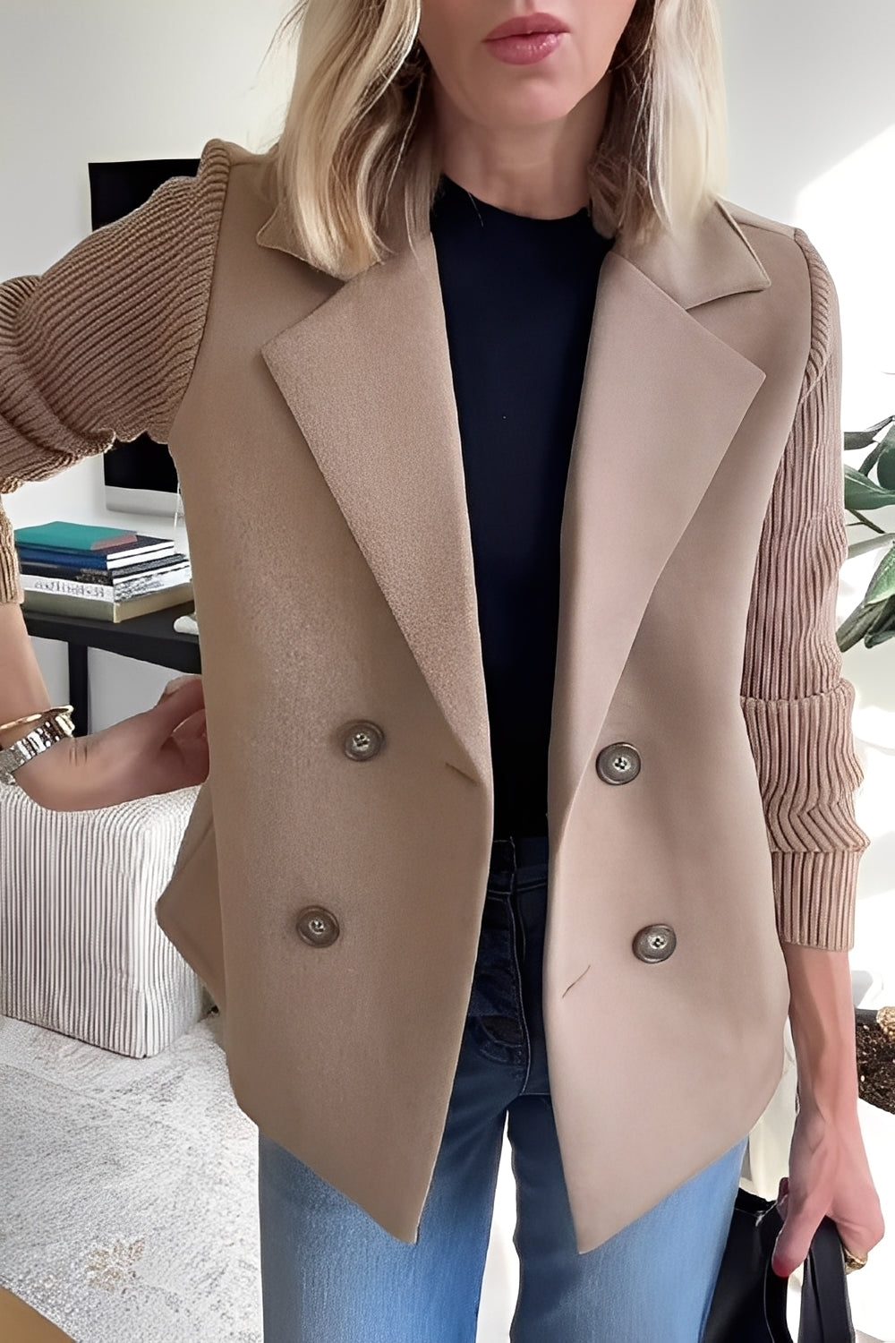 Maryann - Eleganter Damen-Wollmantel für den Weg zur Arbeit