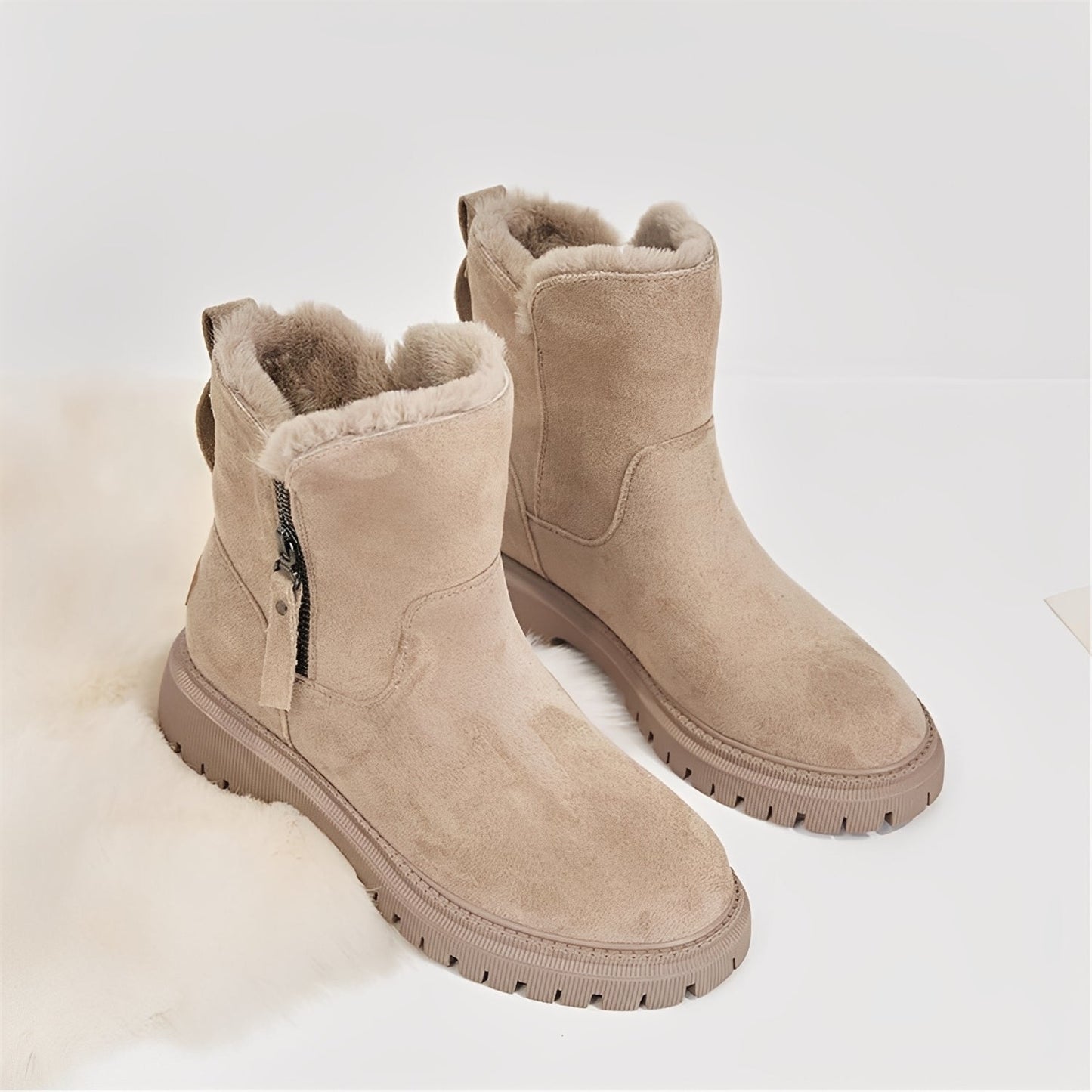 Raschelle - Modische, leichte Damenstiefel mit Fleecefutter
