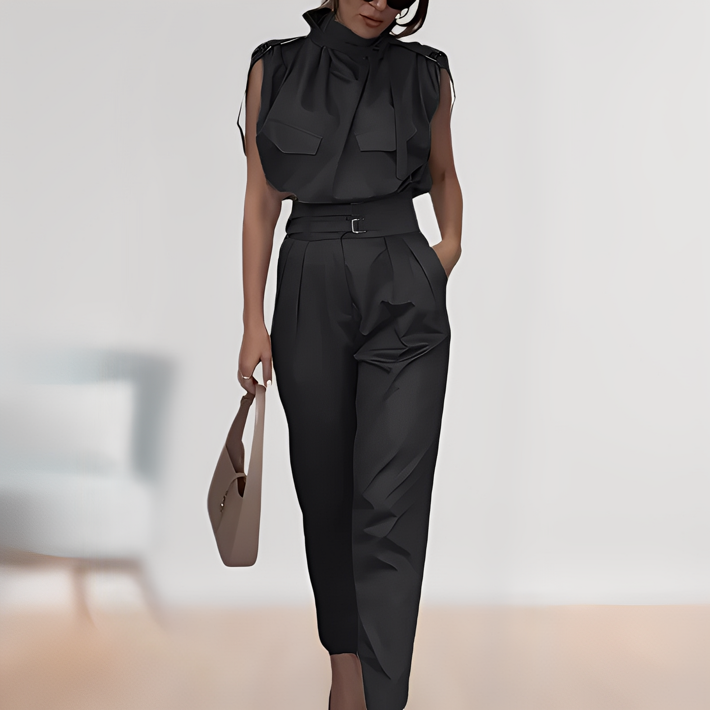 Leona – Eleganter Ärmelloser Overall