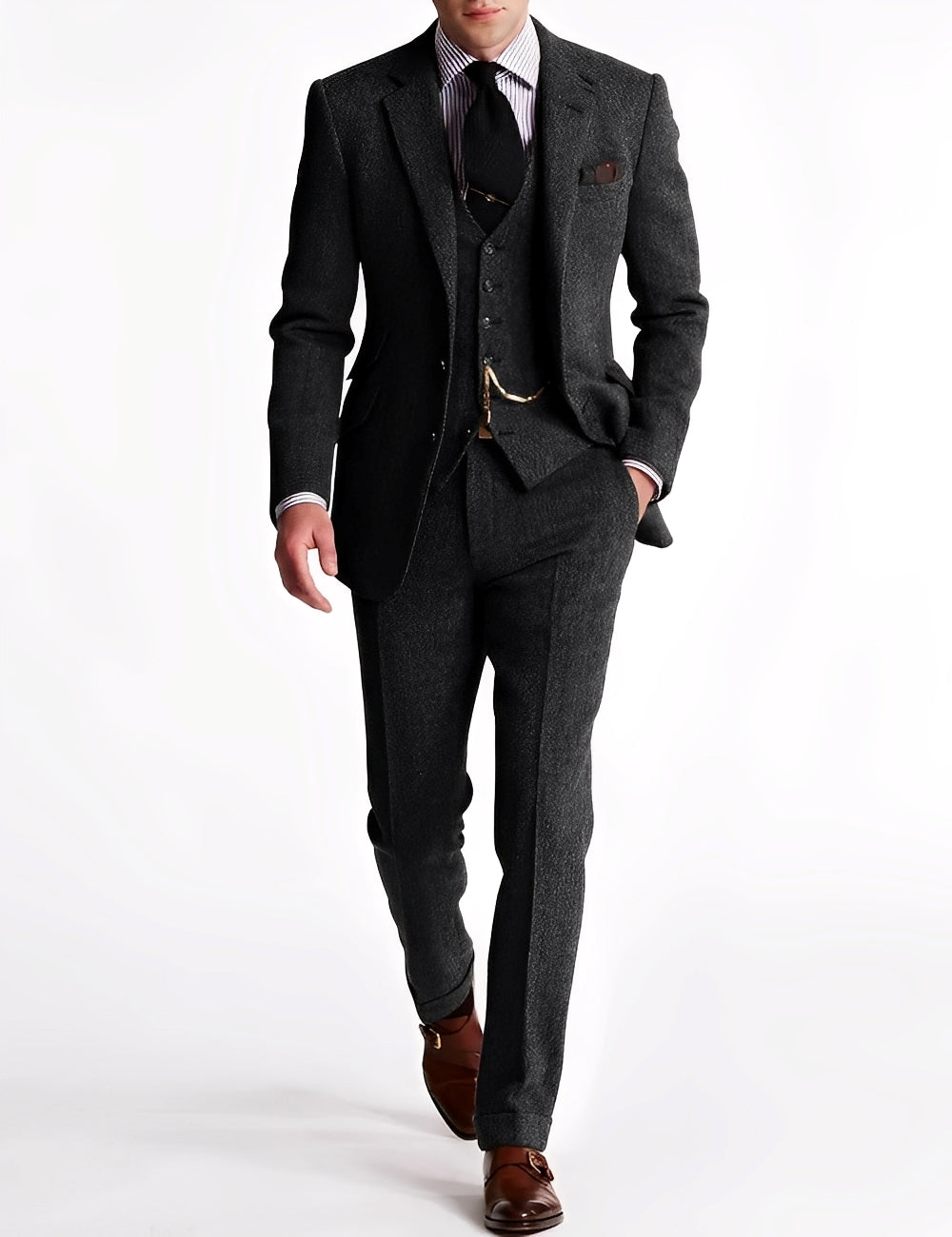 Desmond - Stilvoller Herrenanzug aus dreiteiligem Tweed