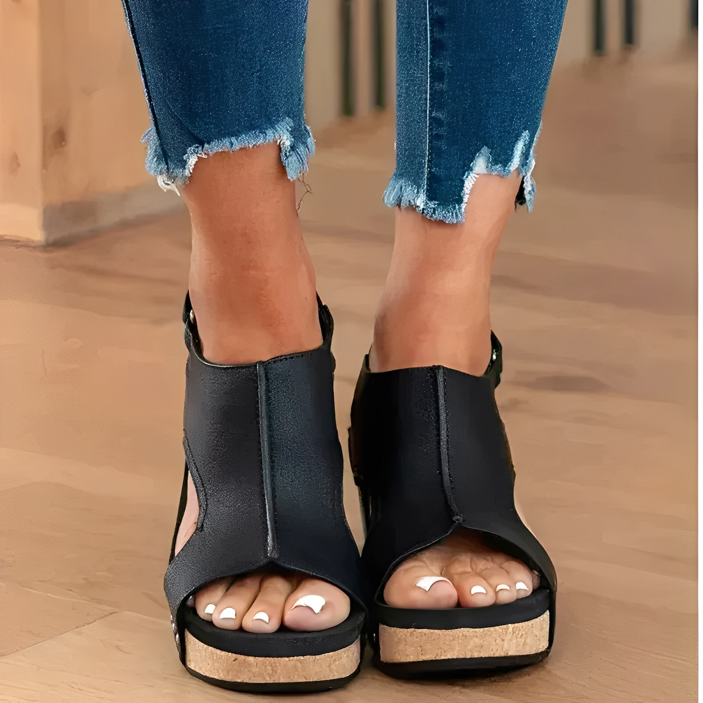Mira - Keilsandalen Offene Zehen Komfortables Design