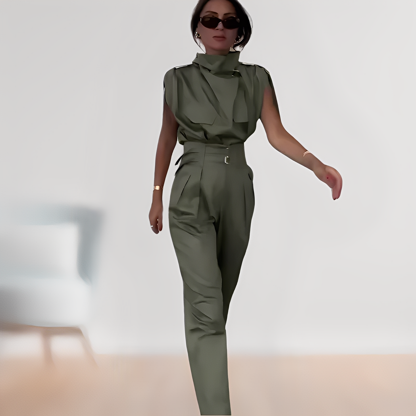 Leona – Eleganter Ärmelloser Overall
