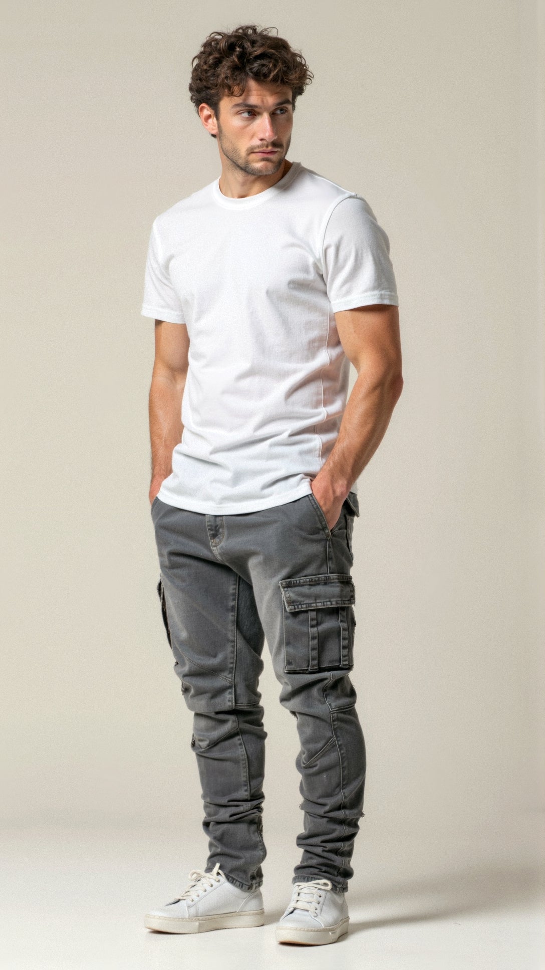 Casper – Stretch-Cargo-Jeans
