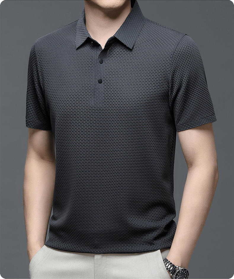 Morten – Strukturiertes Polo-Shirt