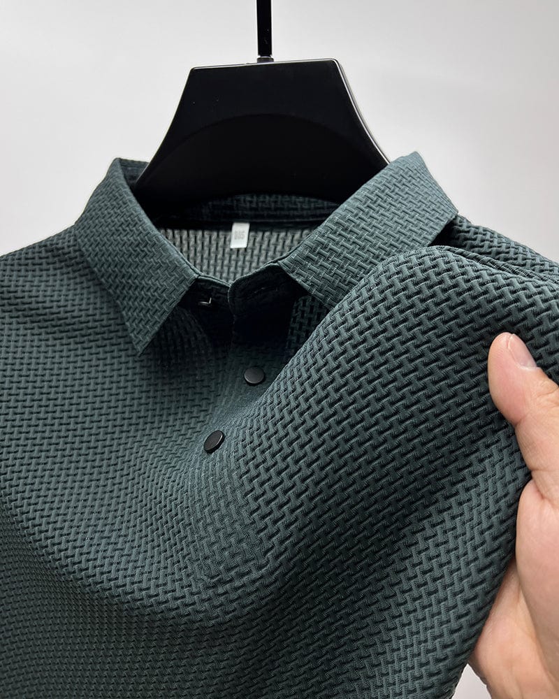 Morten – Strukturiertes Polo-Shirt