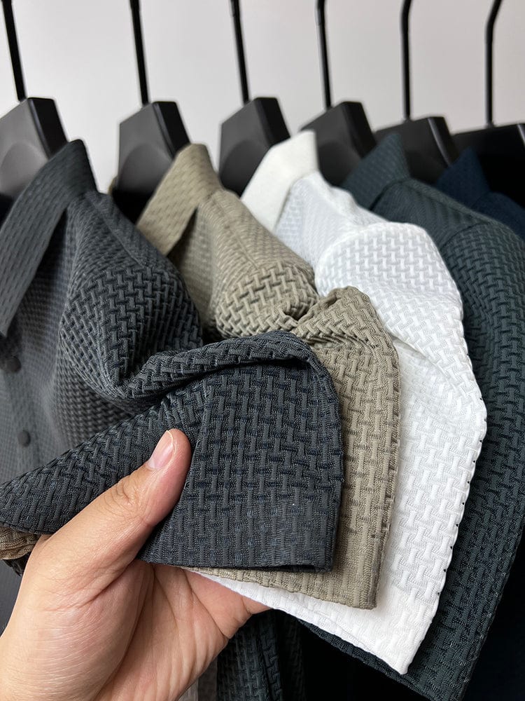 Morten – Strukturiertes Polo-Shirt