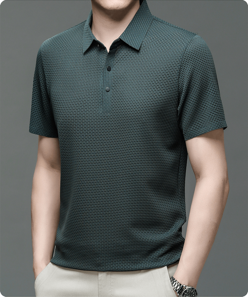 Morten – Strukturiertes Polo-Shirt