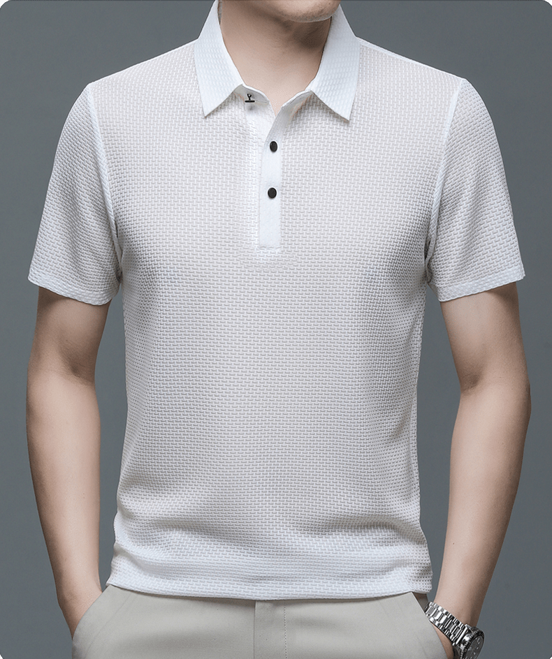 Morten – Strukturiertes Polo-Shirt