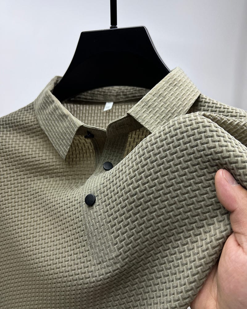 Morten – Strukturiertes Polo-Shirt