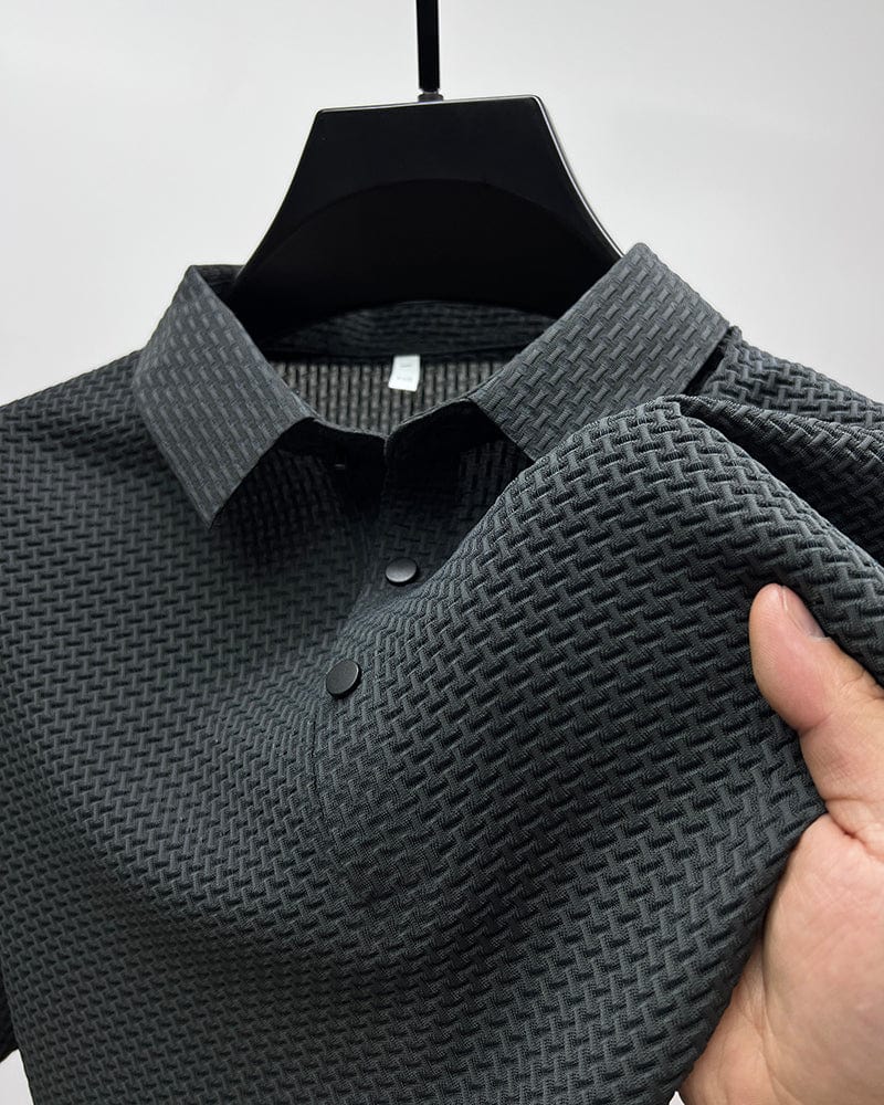 Morten – Strukturiertes Polo-Shirt