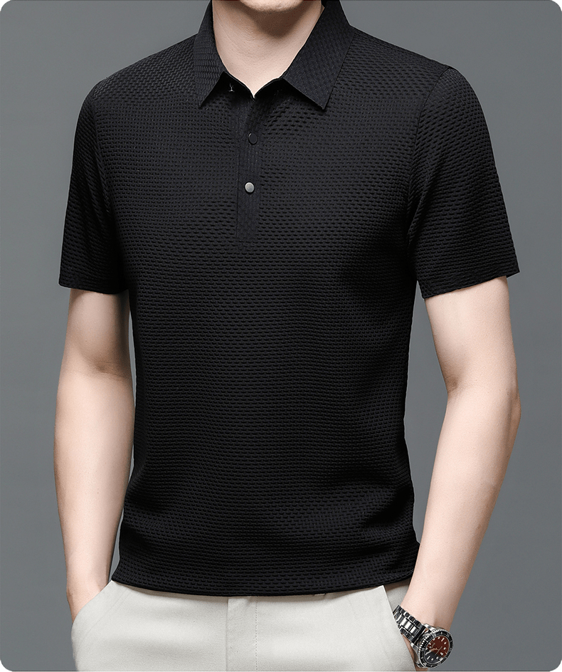 Morten – Strukturiertes Polo-Shirt