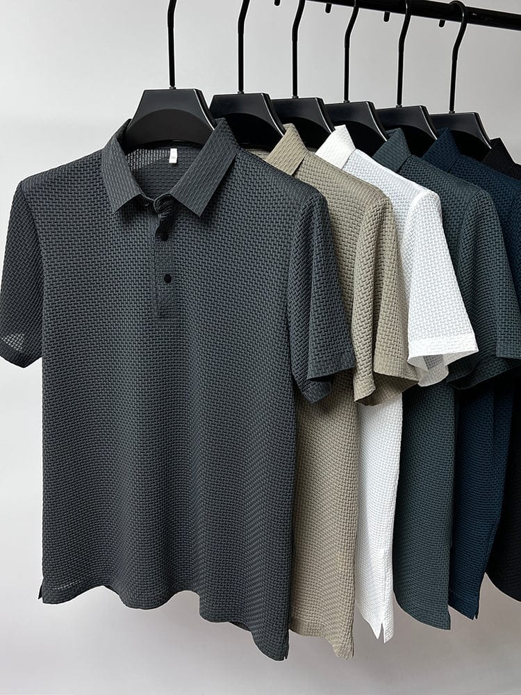 Morten – Strukturiertes Polo-Shirt