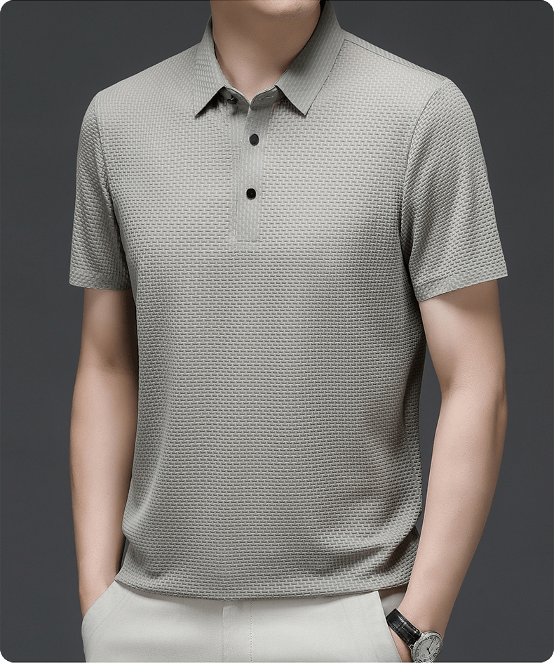 Morten – Strukturiertes Polo-Shirt