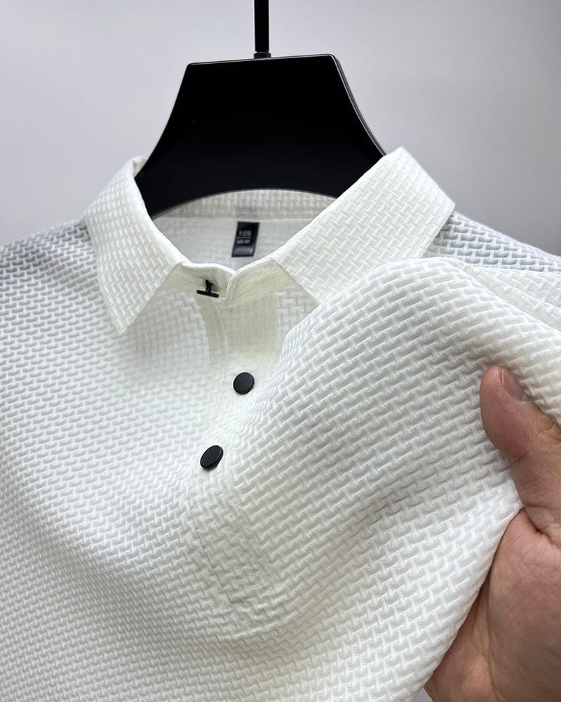 Morten – Strukturiertes Polo-Shirt