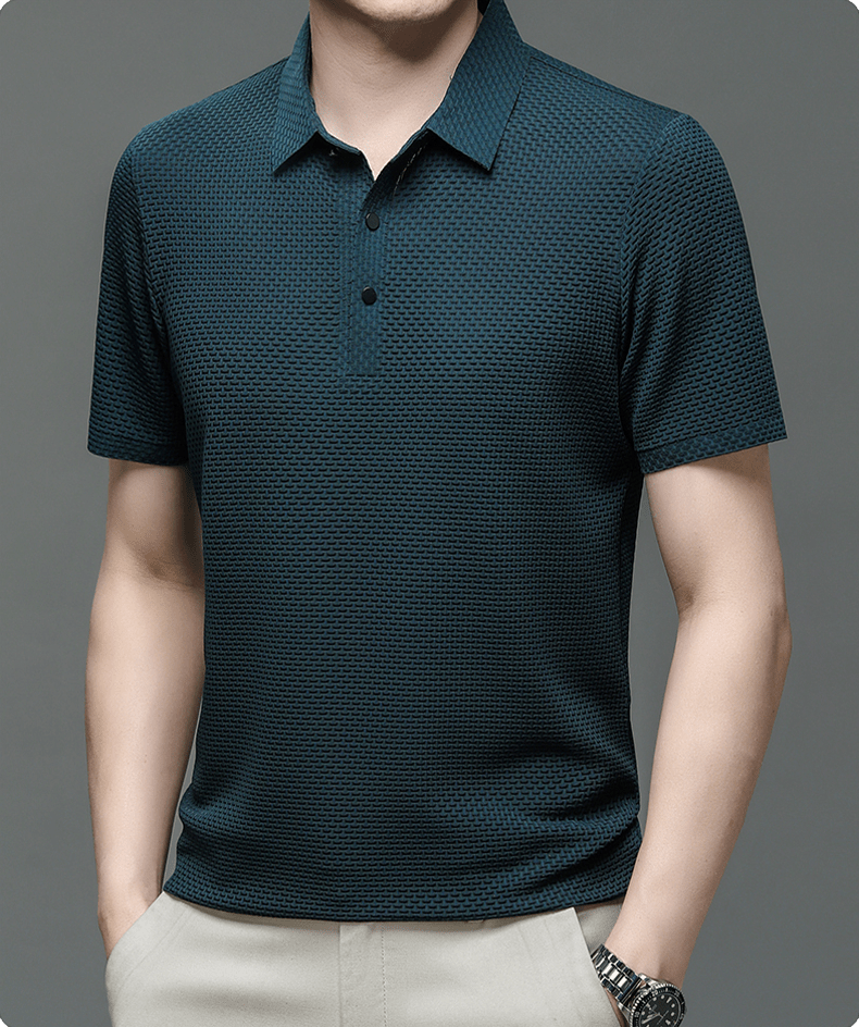 Morten – Strukturiertes Polo-Shirt