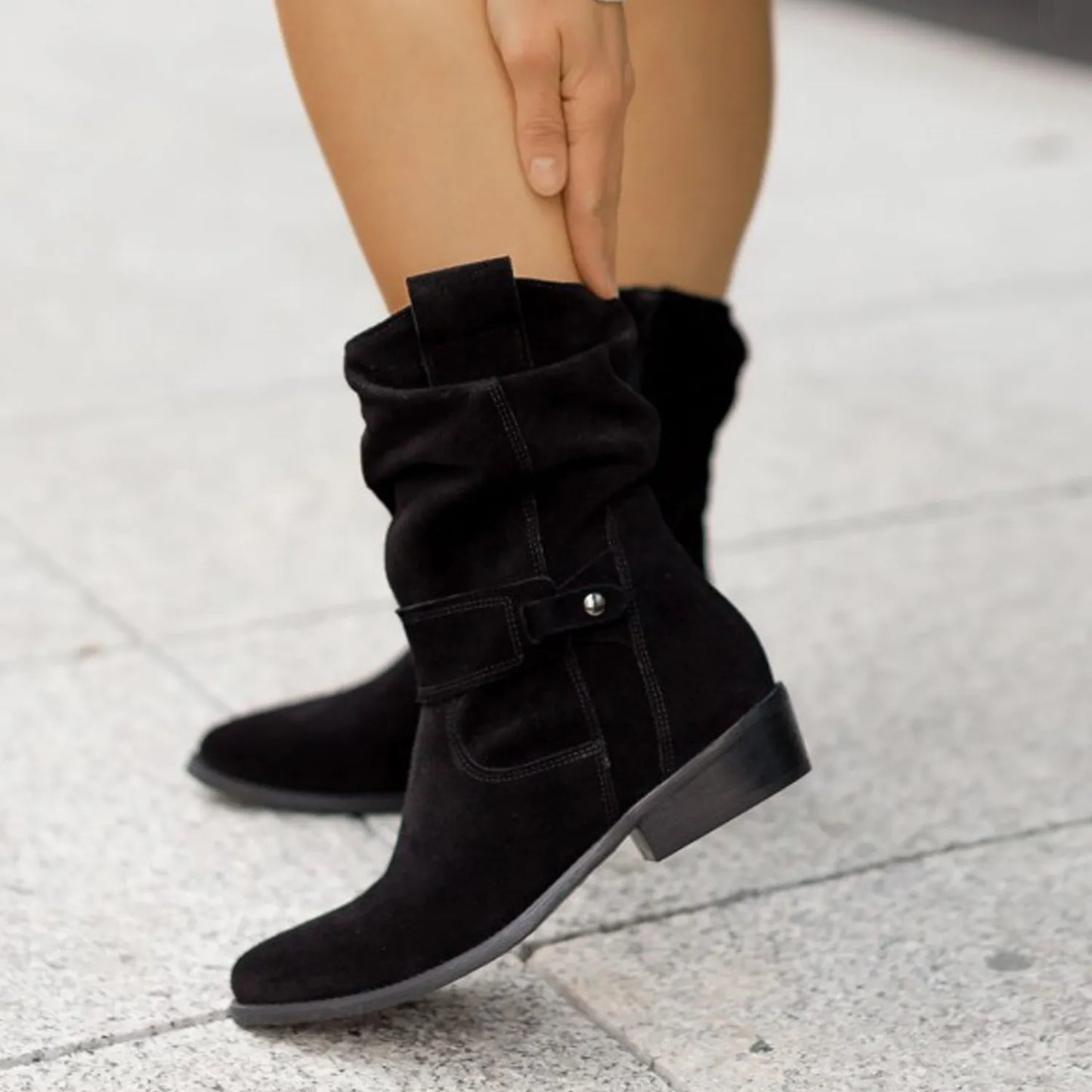 Elisa – Stiefeletten aus Wildleder | Schick & Bequem