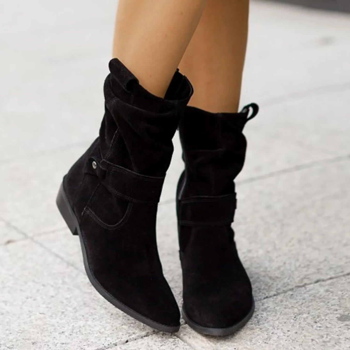 Elisa – Stiefeletten aus Wildleder | Schick & Bequem