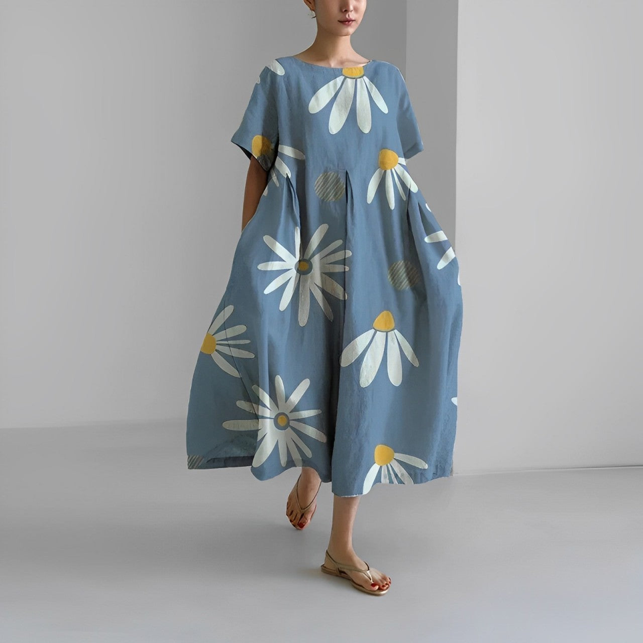 Ronja – Lockeres bedrucktes Kleid