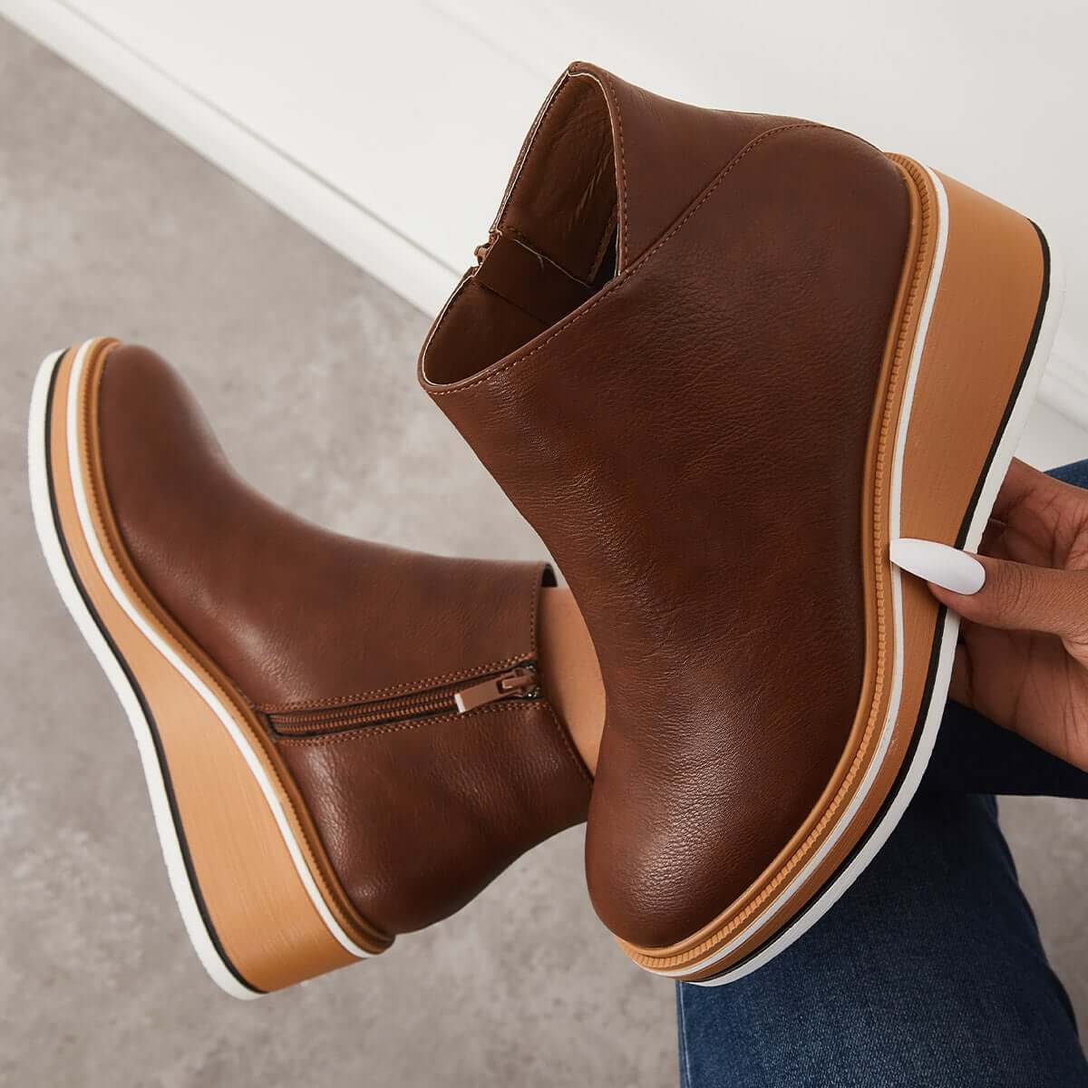 Danielle – Modische Plateaustiefel