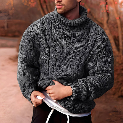 Adrian - Modischer Herrenpullover aus grobem Strick