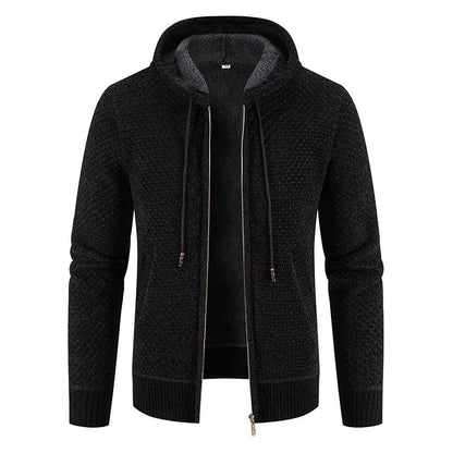 Reynard - Modischer Fleece-Cardigan mit Kapuze für Herren