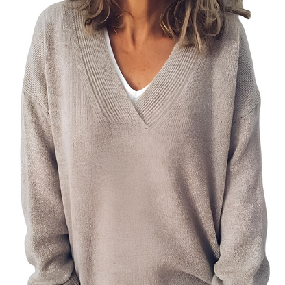 Camryn - Damenpulli aus lockerer Strickmode