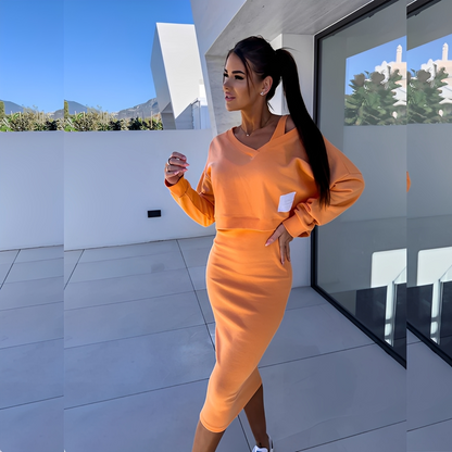 Séphora - Ensemble Sweatshirt und lässiges Kleid für Damen