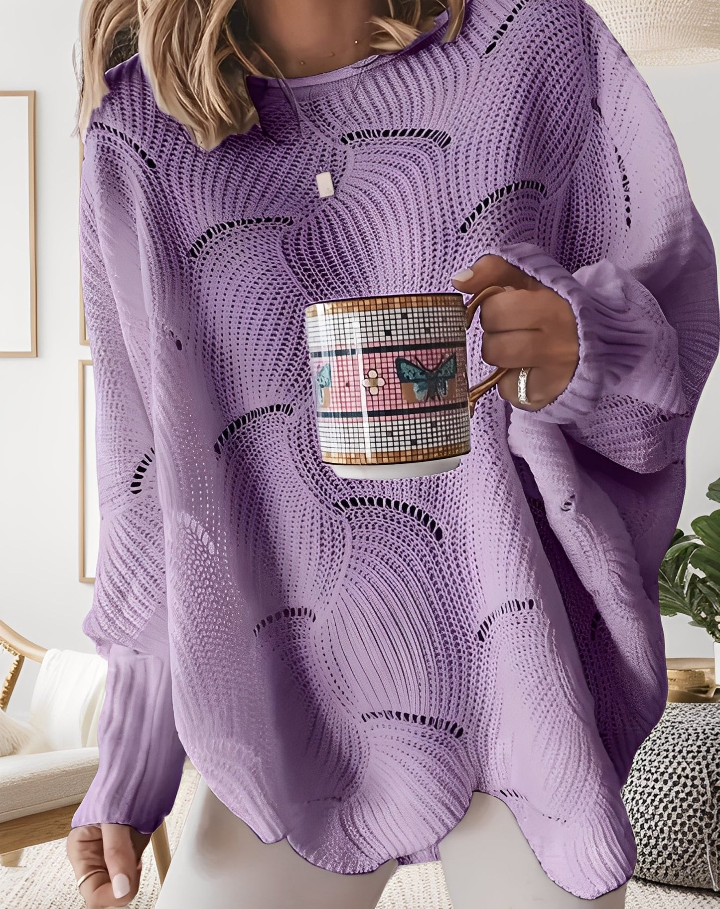 Kassandra - Schicker Damenpullover mit Ausschnitt