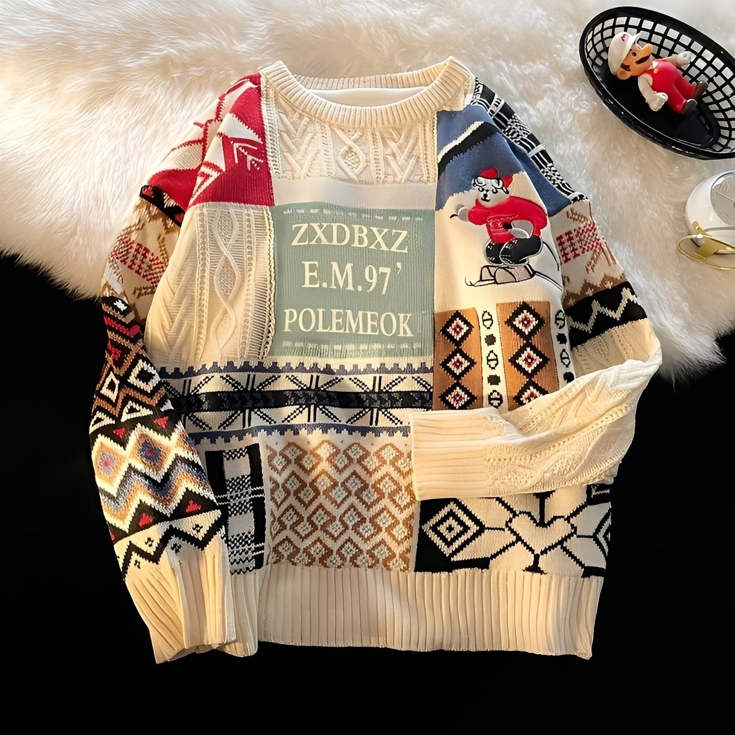 Charles - Stilvoller, leger gestrickter Damen-Weihnachtspullover