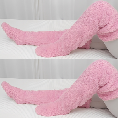 Camellia - Warme, kniehohe Wintersocken für Damen