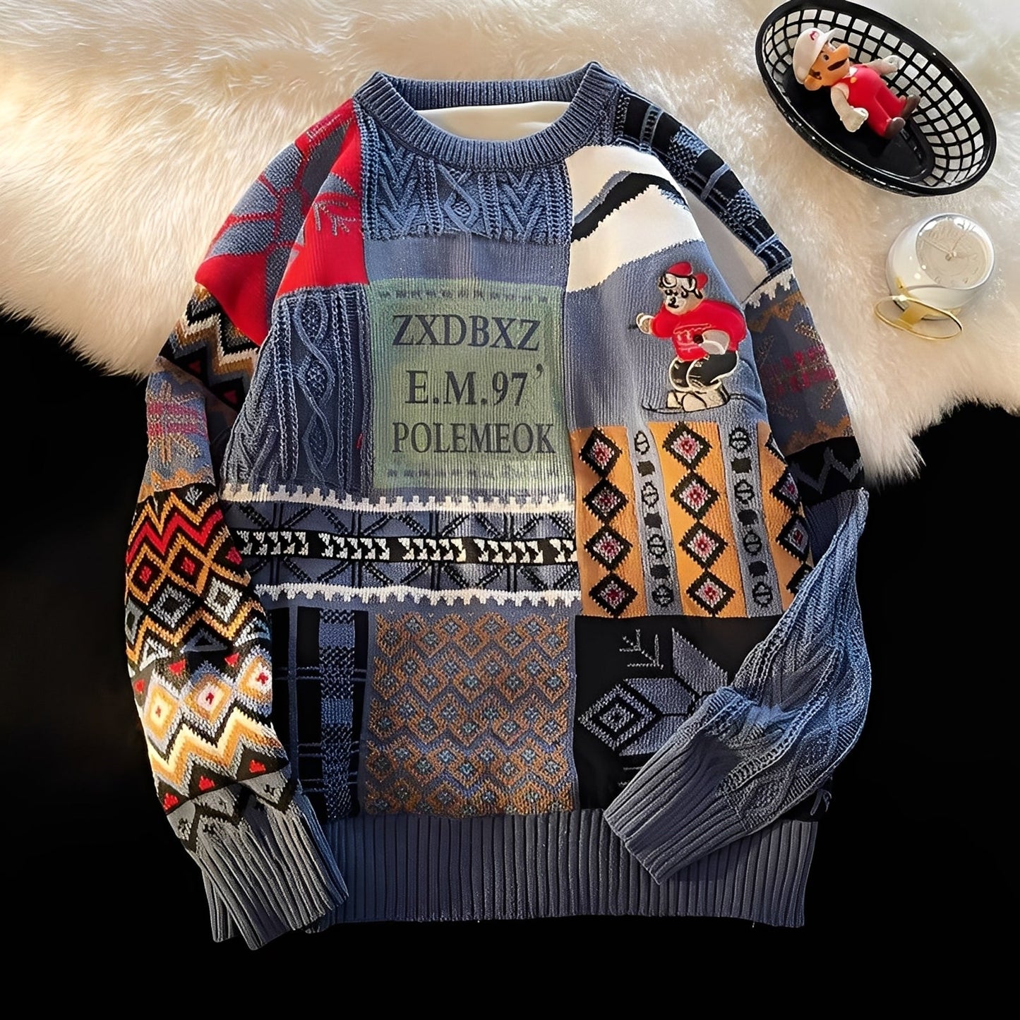 Charles - Stilvoller, leger gestrickter Damen-Weihnachtspullover