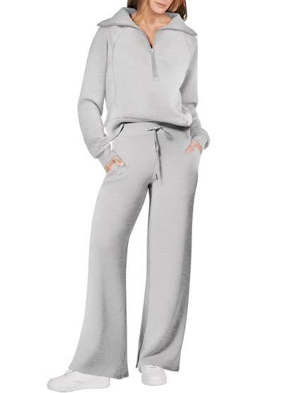 Cécile - Bequemer Pullover und Hose für Damen Set