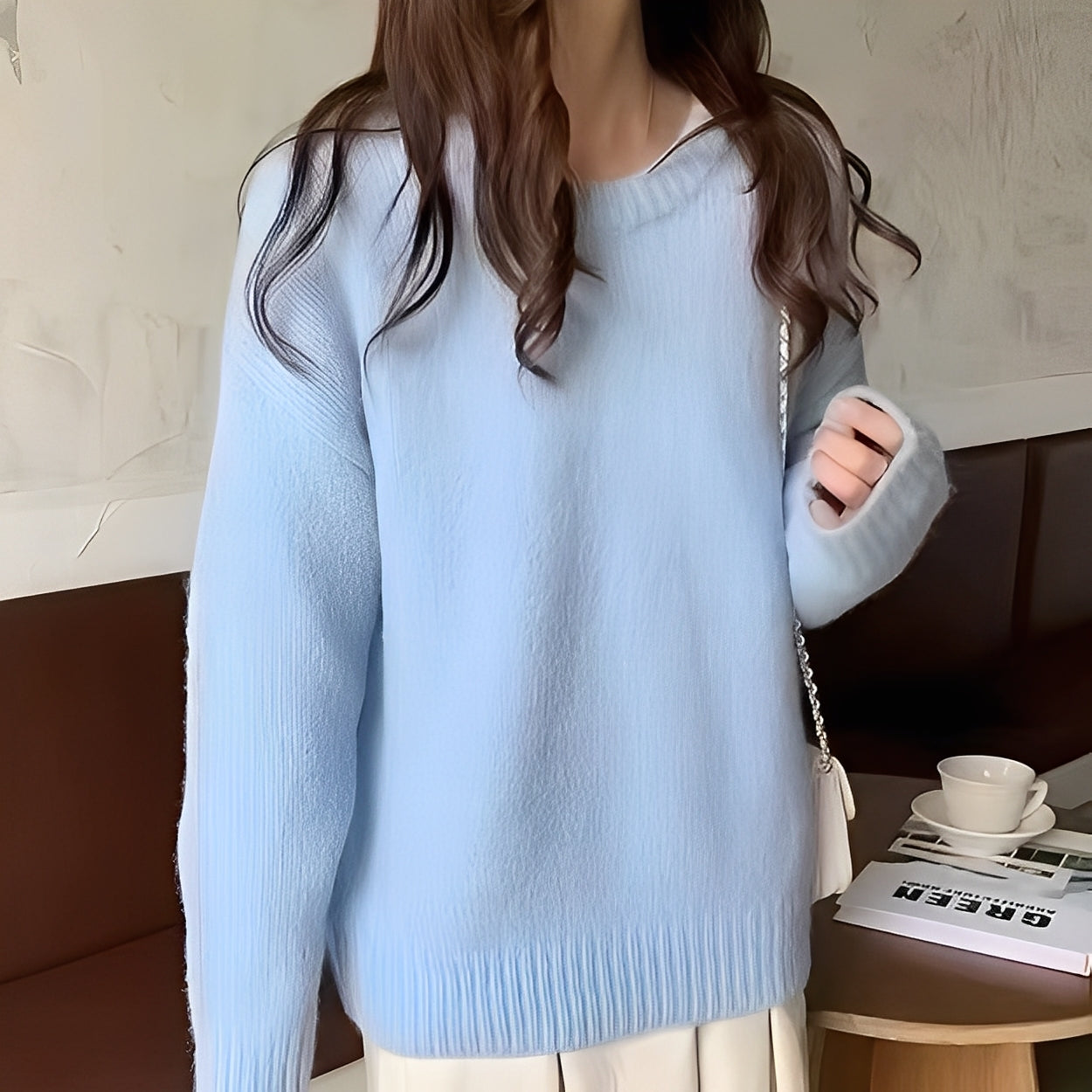 Roxanna - Damen Oversize-Pullover mit minimalistischem Look