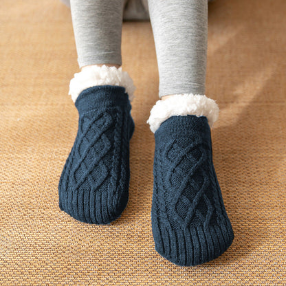 Raquel - Gemütliche und rutschfeste Damenplüschsocken für den Winter