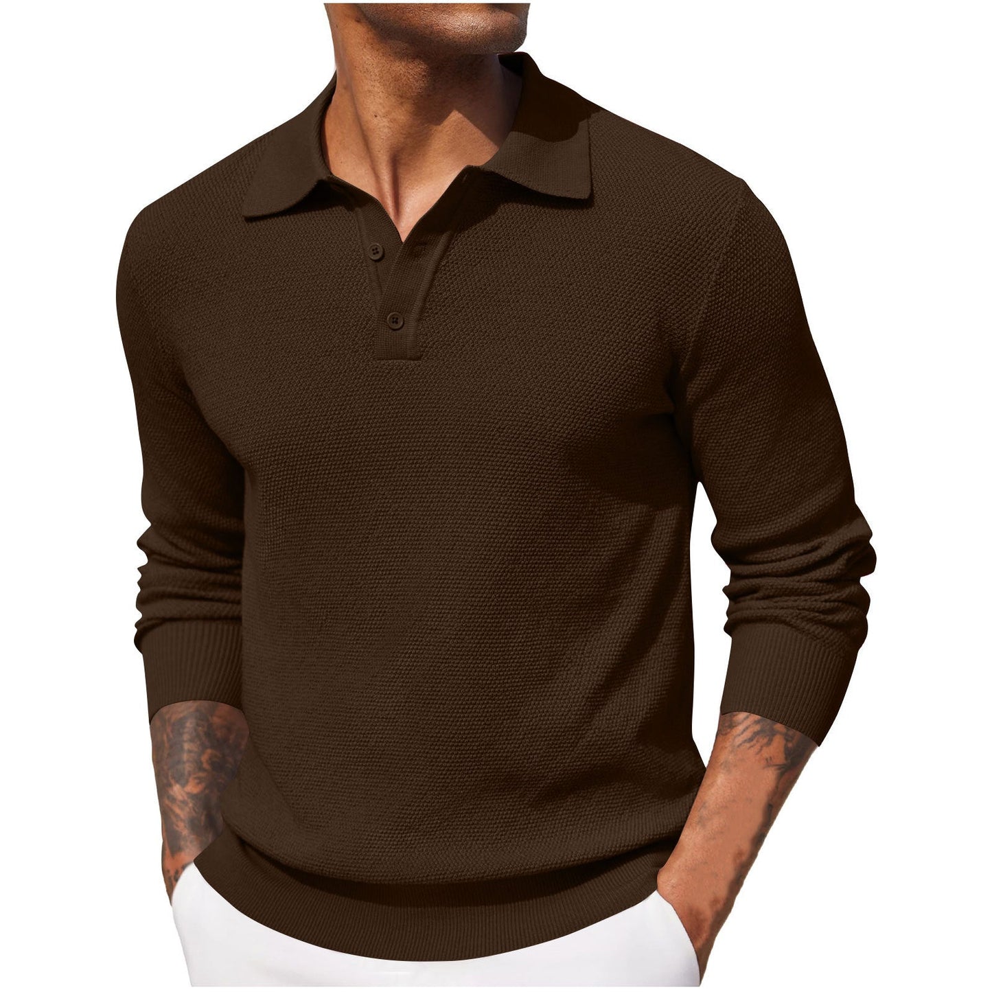 Jerrod - Elegantes Herren-Langarm-Polohemd