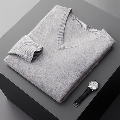 Myron - Einfacher Herren-Kaschmirpullover