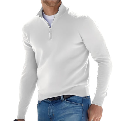 Zayne - Komfortabler Herrenpullover mit Reißverschluss
