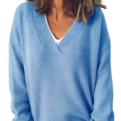 Camryn - Damenpulli aus lockerer Strickmode