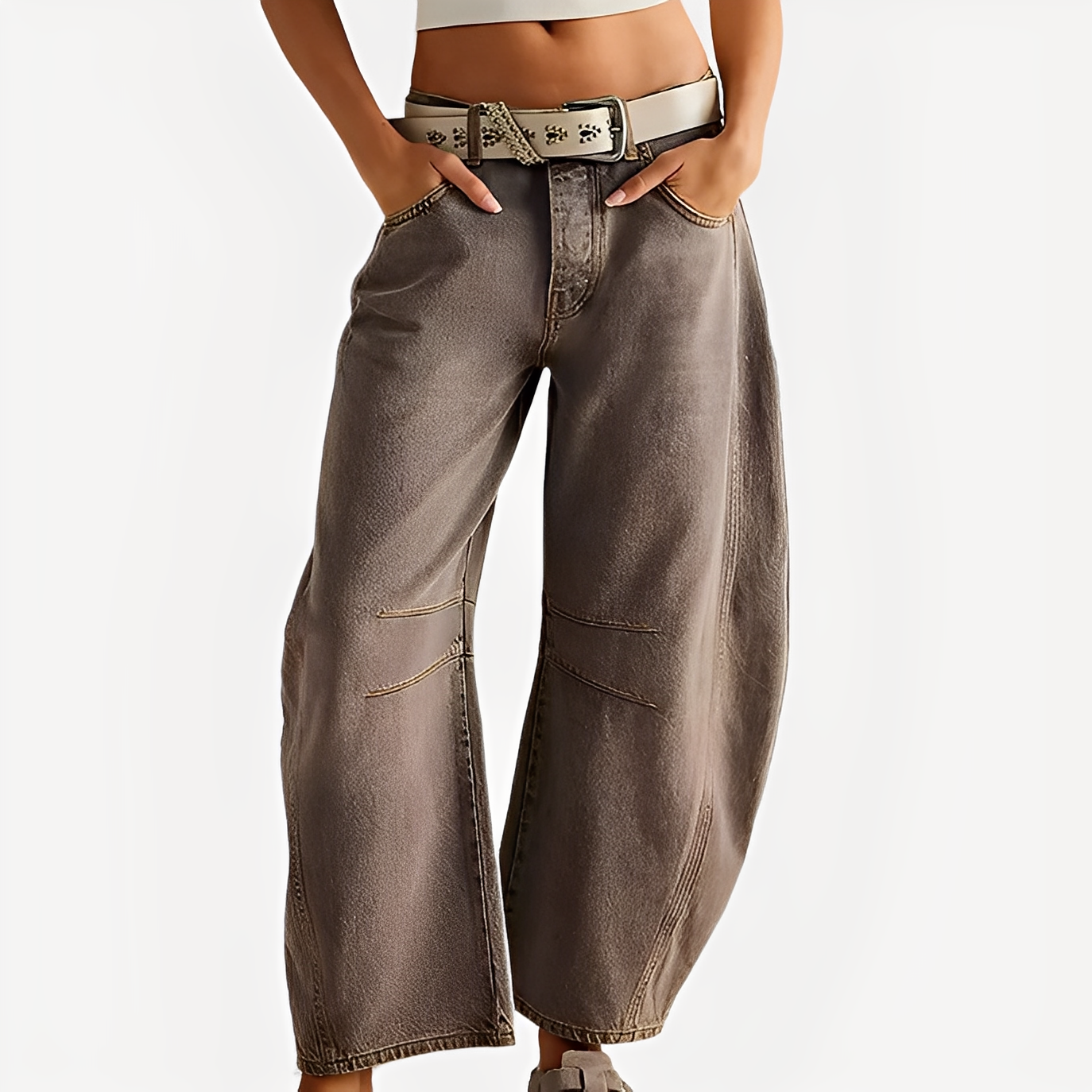 Celestine - Damen-Jeans mit weitem, klassisch inspiriertem Stil