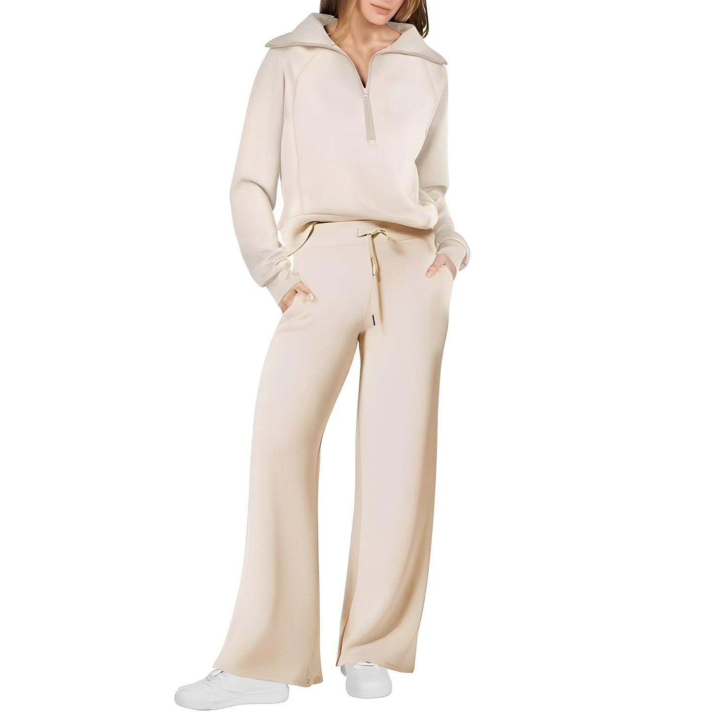 Cécile - Bequemer Pullover und Hose für Damen Set