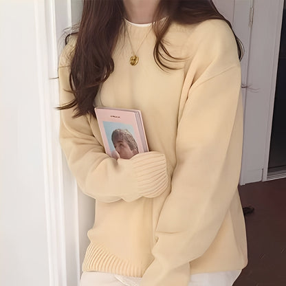 Roxanna - Damen Oversize-Pullover mit minimalistischem Look