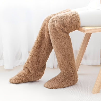 Camellia - Warme, kniehohe Wintersocken für Damen
