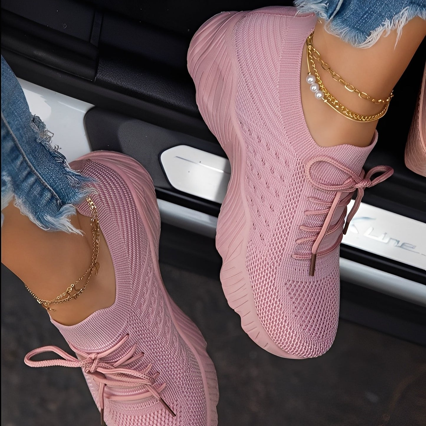 Axelle - Orthopädische Sneaker aus Strick für Damen