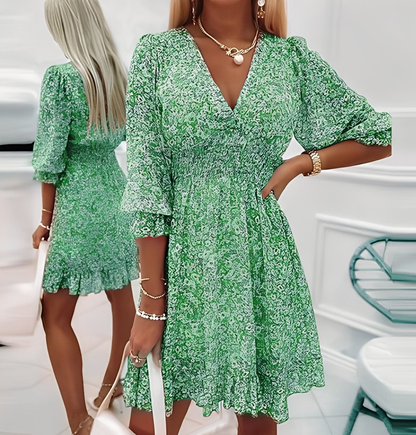 Jeanine - Elegantes Strickkleid für Damen